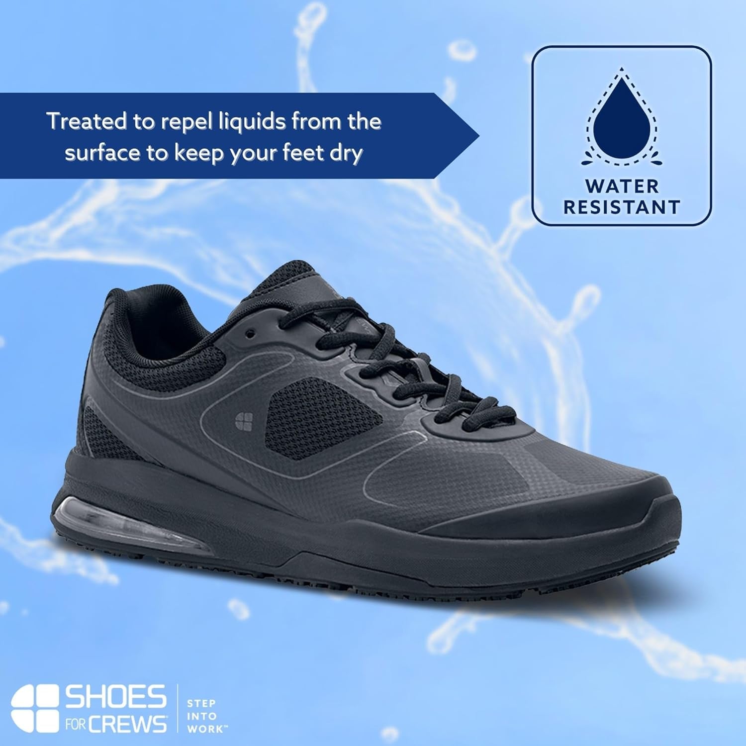 Men'S Slip-Resistant Work Sneakers - Comfortable, Breathable & Water-Resistant Shoes for Men - Ideal for Food Service, Healthcare, Retail, Maintenance & More - Evolution II