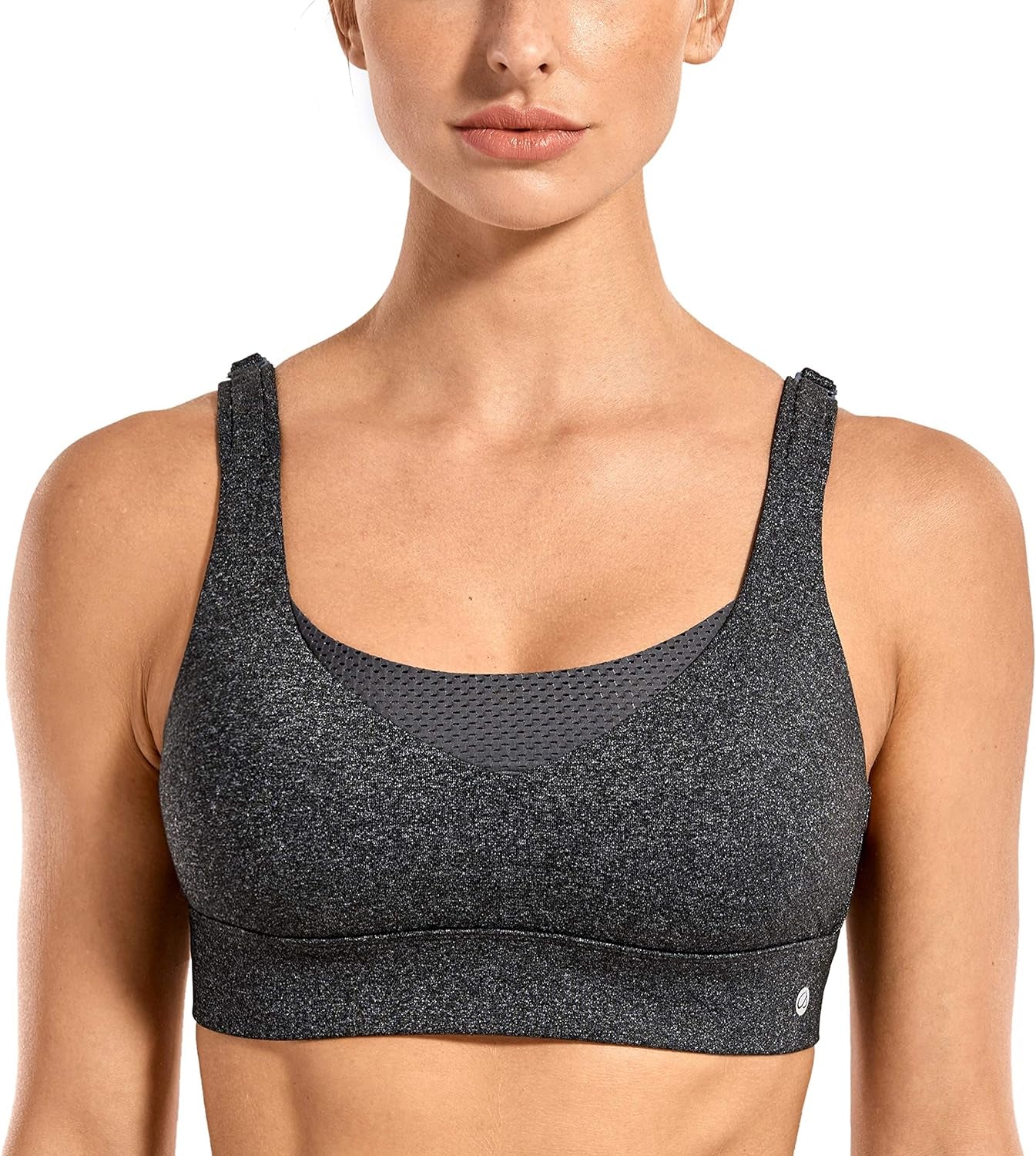 Women's High-Impact Convertible Racerback Sports Bra - Padded Wire-Free Workout Bra