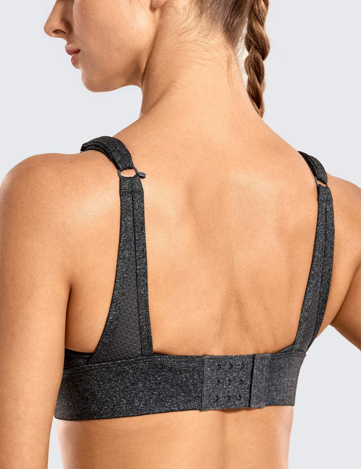 Women's High-Impact Convertible Racerback Sports Bra - Padded Wire-Free Workout Bra